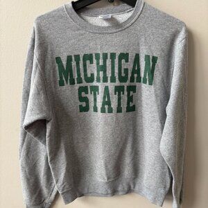Jerzees 50% cotton Michigan State crewneck Sweatshirt, size Small